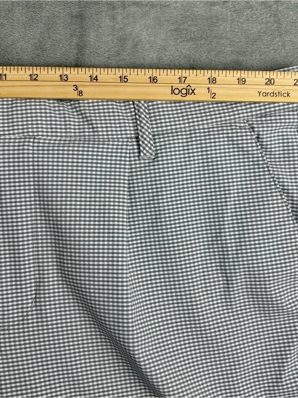Adidas Pants Mens 42X32 Gray Gingham Ultimate 365 Taper Golf Pant NWT